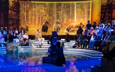 Stefano on the Italian TV show “Alle falde del Kilimangiaro”