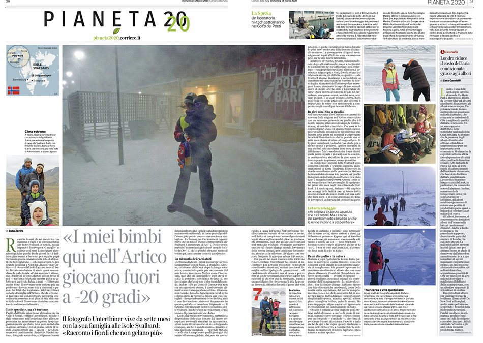 ‘A family in the Arctic’ featured by Corriere della Sera